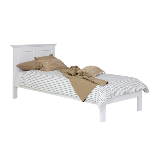Dziecięce białe łóżko drewniane 90x200
