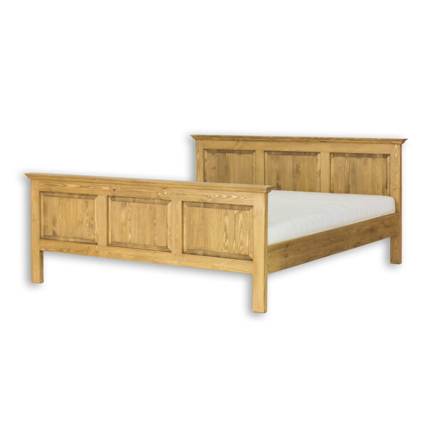 Rustykalne łóżko z litego drewna sosnowego