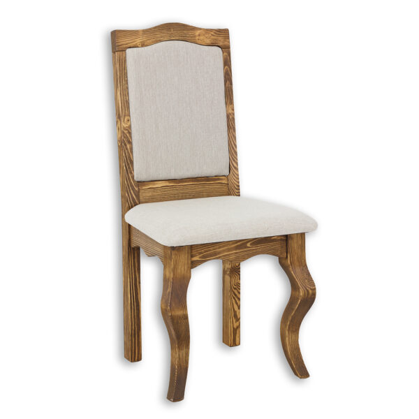 Drewniane krzesło tapicerowane do jadalni