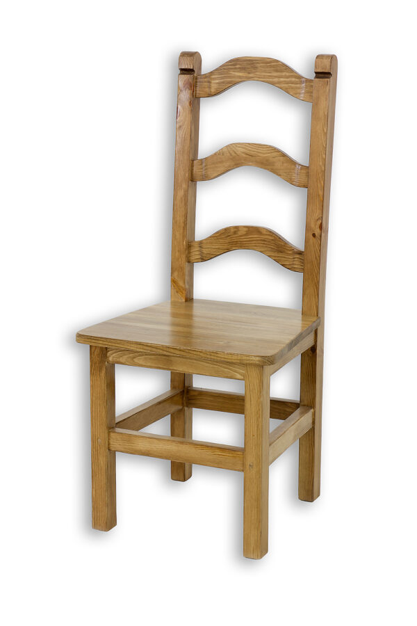 Drewniane krzesła do kuchni w stylu rustykalnym