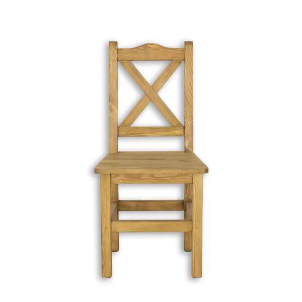 Krzesło krzyżyk sosnowe do jadalni