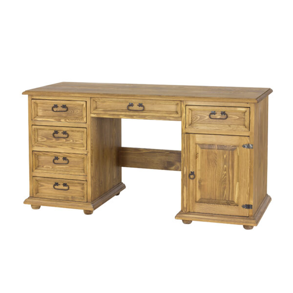 Rustykalne biurko drewniane do gabinetu