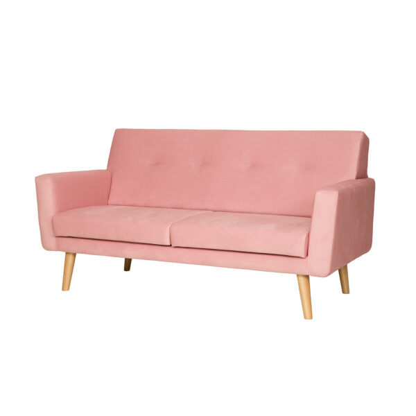 Przepiękna różowa sofa do salonu