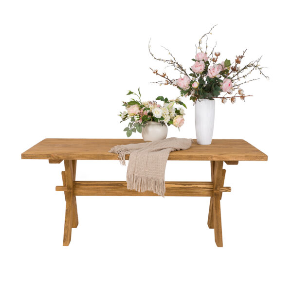 Ogrodowy stoł z litego drewna