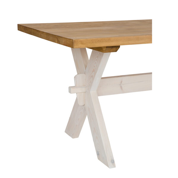 Prowansalski stół ogrodowy z drewna
