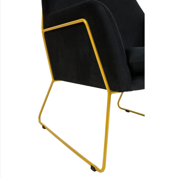 Elegancki fotel milan o niskim kształcie