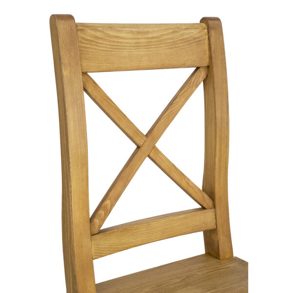 Kuchenne krzesło krzyżyk woskowane do jadalni