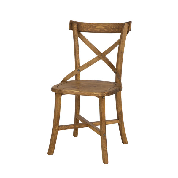Kolonialne krzesło z drewna do jadalni