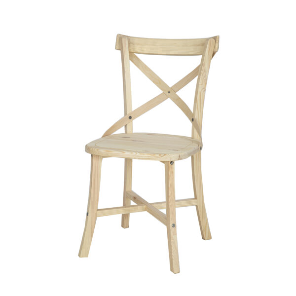 Rustykalne krzesło z drewna