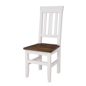 Białe krzesło do jadalni i do stołu