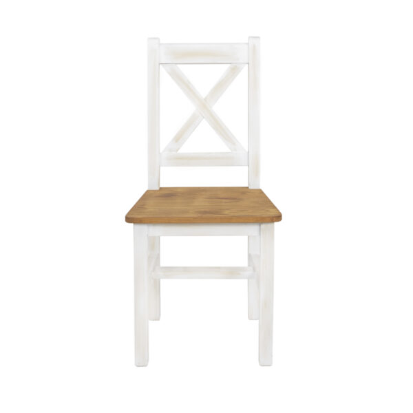 Białe krzesło z kolekcji Poprad