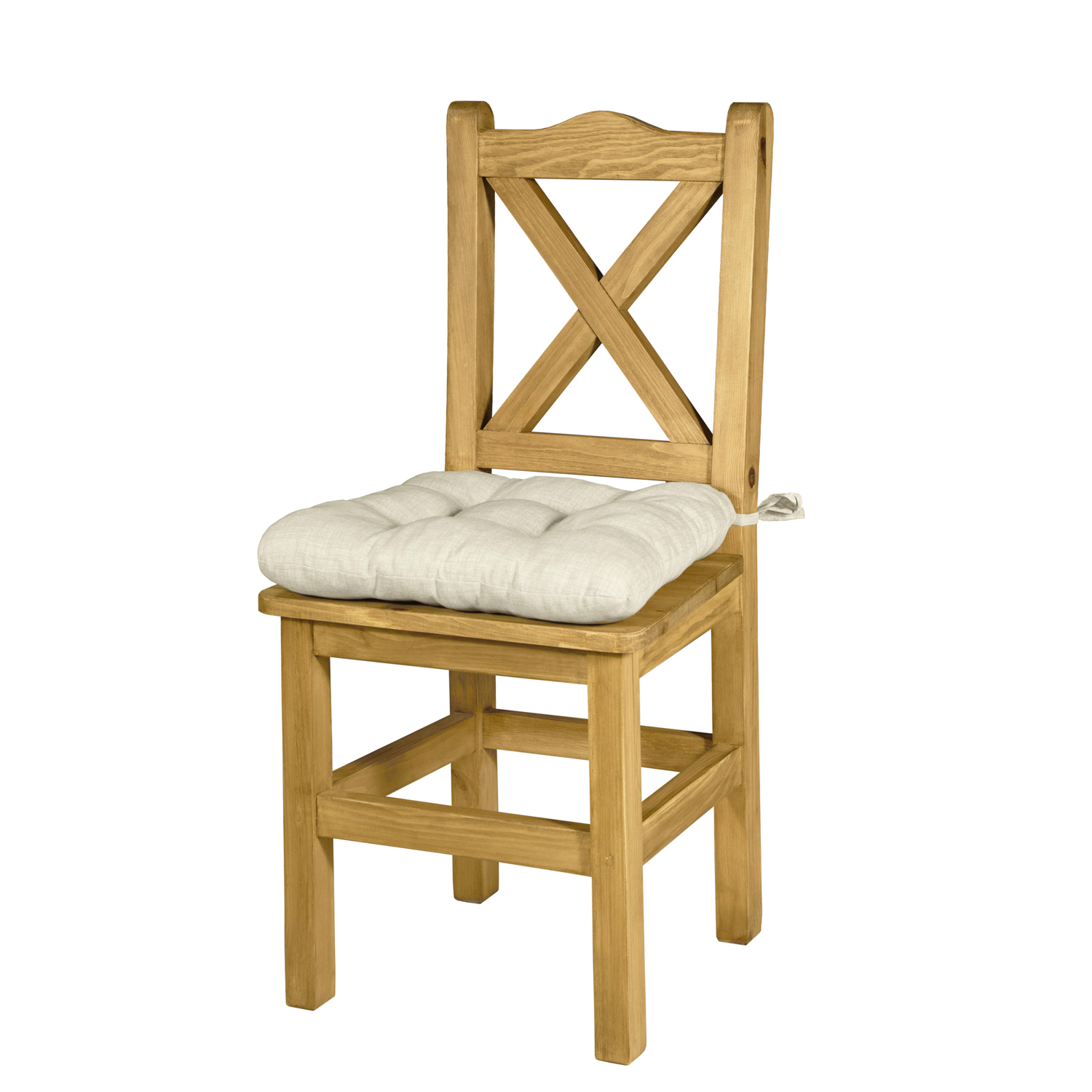 Poduszka kwadratowa na krzesło rustykalne ~ ( 4 kolory ) Poduszka kwadratowa beżowa na krzesło w stylu rustykalnym